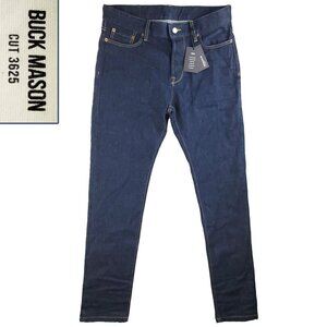 Buck Mason Maverick Slim Jeans D001 Button Fly Denim Men's "32" Real 34x33